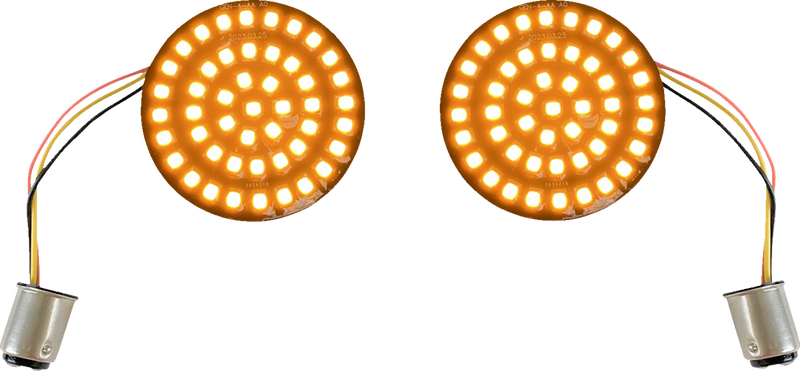 CUSTOM DYNAMICS Genesis® 4 Solid Amber Front Turn Signal Insert - Amber - 1157