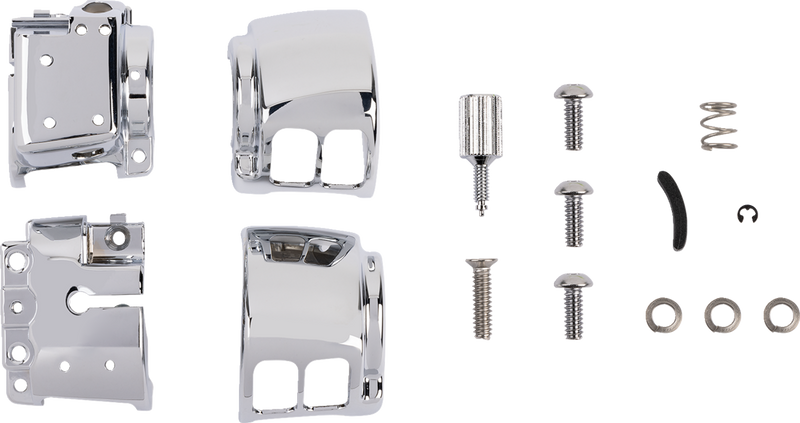 DRAG SPECIALTIES Replacement Handlebar Switch Housing Kit - Cruise - Chrome