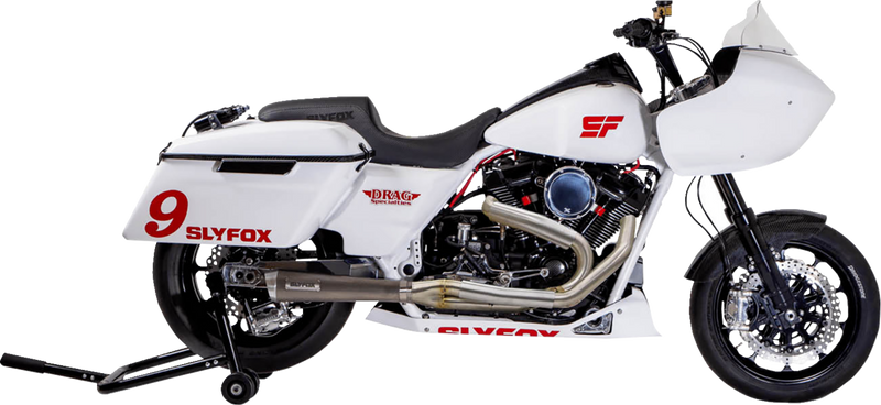 SLYFOX 2-into-1 Full Exhaust System - Stainless Steel -'17-'20 TOURING