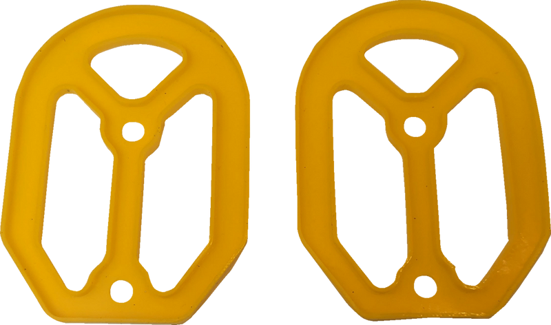 DRAG SPECIALTIES Qualifier Foot Peg Replacement Rubber Inserts - Yellow