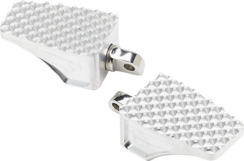 LA CHOPPERS County Line Billet Footpegs - Front - Raw