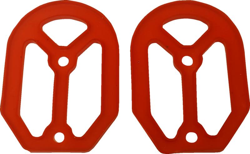 DRAG SPECIALTIES Qualifier Foot Peg Replacement Rubber Inserts - Red