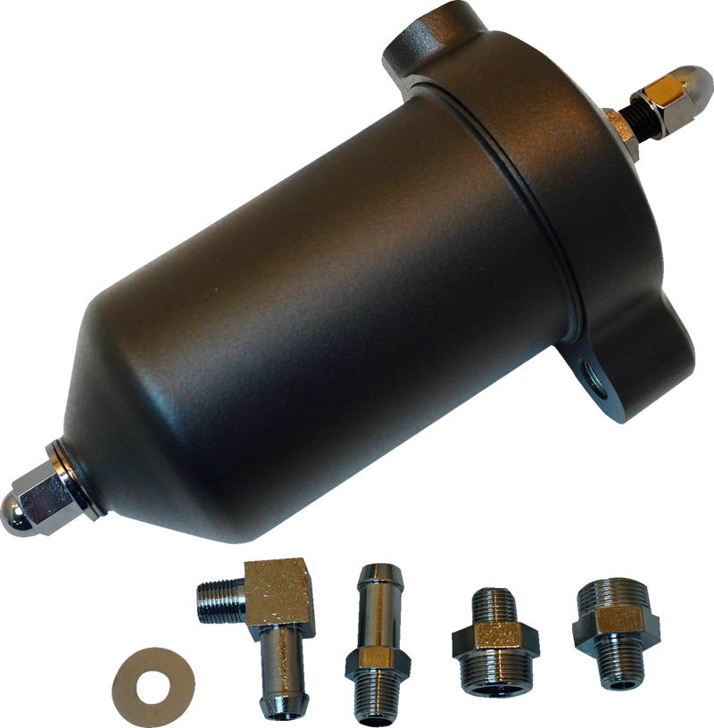 DRAG SPECIALTIES Oil Filter Assembly - Matte Black