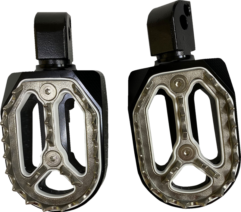 DRAG SPECIALTIES Qualifier Passenger Foot Pegs - Black - Pan America '21-'23