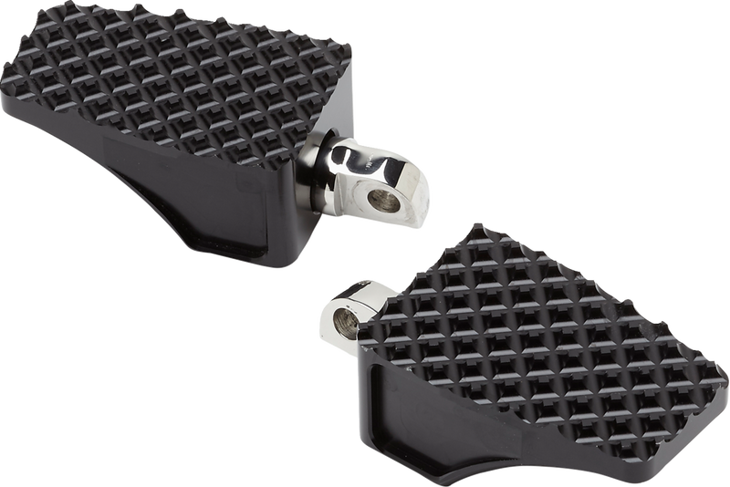 LA CHOPPERS COUNTY LINE FOOTPEGS - (SOFTAIL)  BLACK