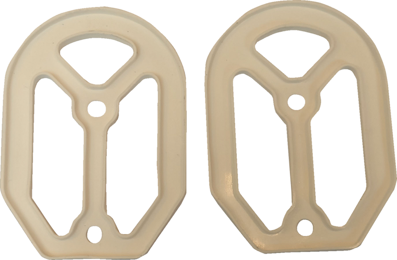 DRAG SPECIALTIES Qualifier Foot Peg Replacement Rubber Inserts - White