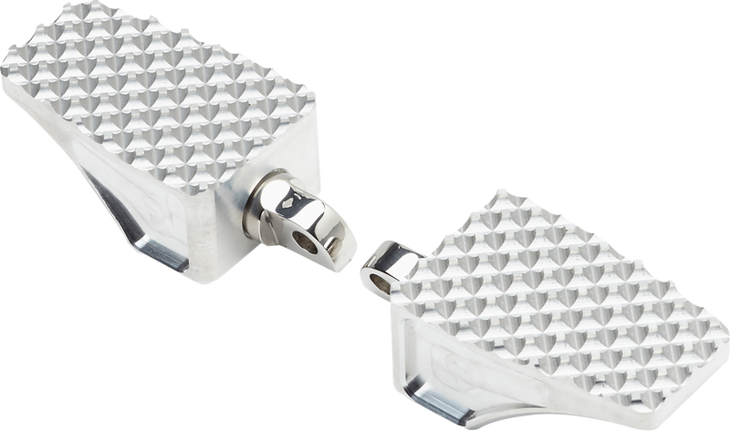 LA CHOPPERS County Line Billet Footpegs - Front - Raw