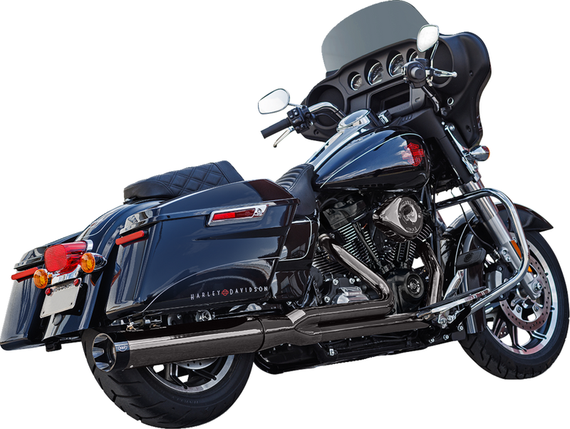 S&S CYCLE 2-into-1 Lava Chrome Sidewinder Exhaust System - Race Only