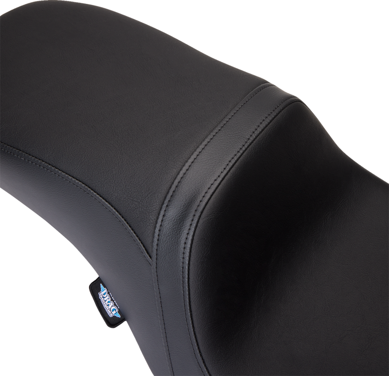 DRAG SPECIALTIES Predator II Smooth Vinyl Seat w/o Backrest - Black - Touring '08-'23