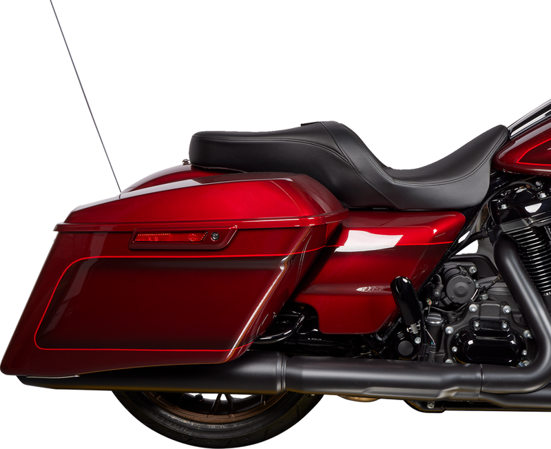 DRAG SPECIALTIES Freedom Seat - Solar Leather - Black - Smooth - Touring '09-'23