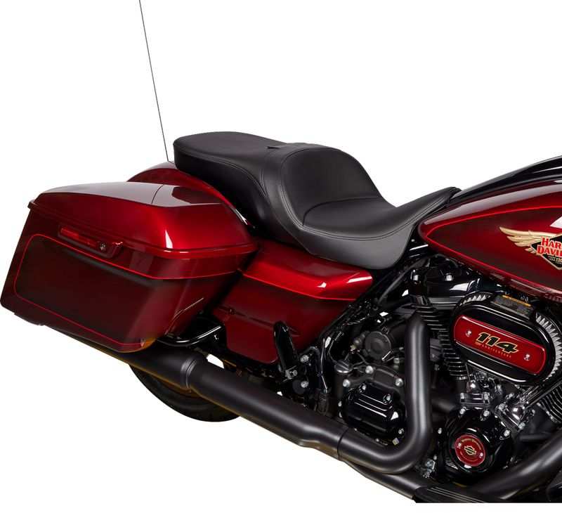 DRAG SPECIALTIES Freedom Seat - Solar Leather - Black - Smooth - Touring '09-'23