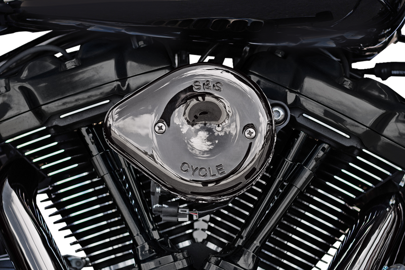 S&S CYCLE Stealth Mini Teardrop Air Cleaner - M8 - Lava Chrome