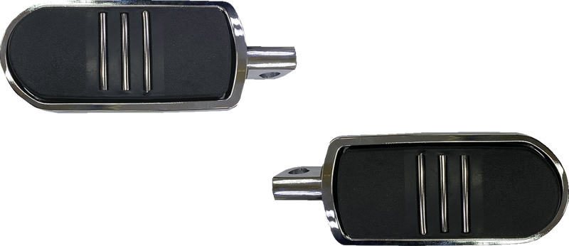 DRAG SPECIALTIES Sweeper Foot Pegs - Chrome - FX