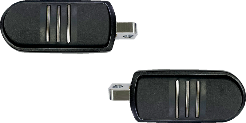 DRAG SPECIALTIES Sweeper Foot Pegs - Gloss Black - FX