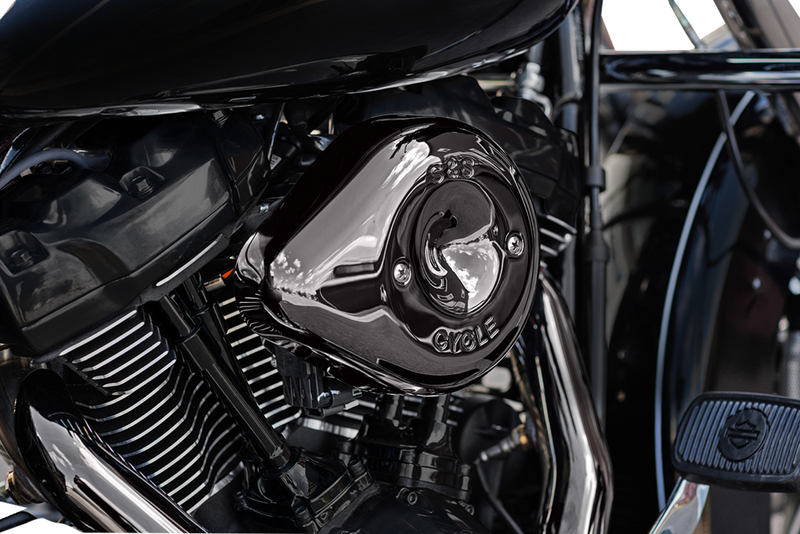 S&S CYCLE Stealth Teardrop Air Cleaner - M8 - Lava Chrome