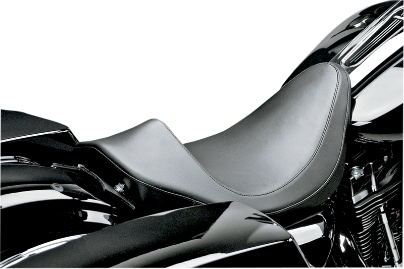 LE PERA Villain Solo Seat - Smooth - Black - Touring '08-'23