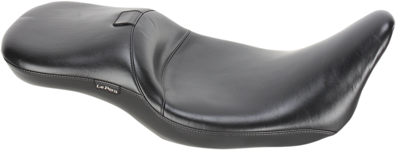 LE PERA Maverick Daddy Long Legs Seat - With Backrest - Black - Smooth - Touring '08-'23