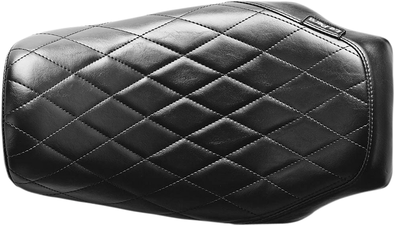 LE PERA Bare Bones Solo Seat - Diamond Stitch - Black - Touring '08-'23