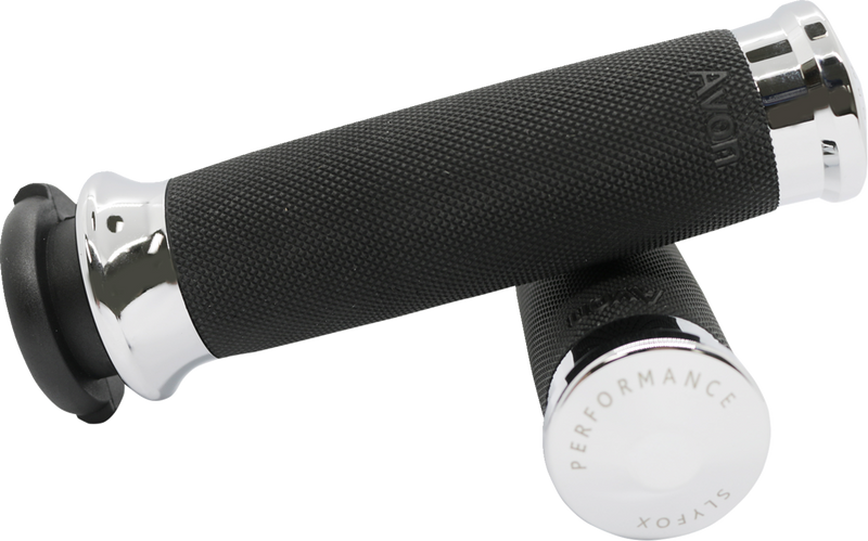 SLYFOX Grips - Cable - Chrome CC - '17-'22 SPORTSTER