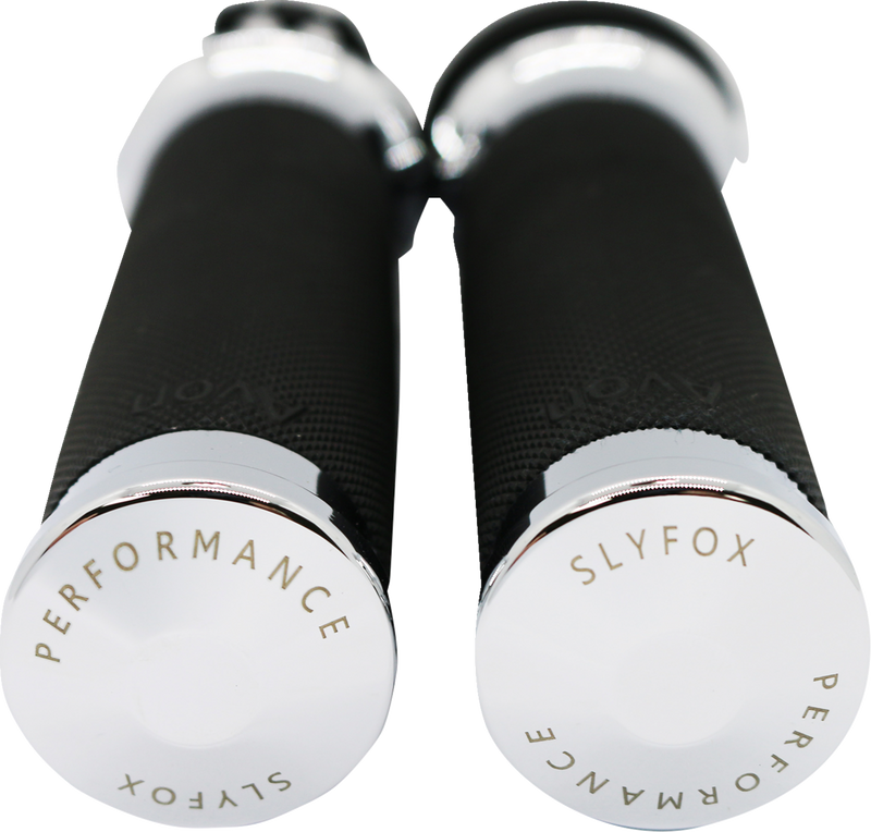 SLYFOX Grips - Cable - Chrome CC - '17-'22 SPORTSTER