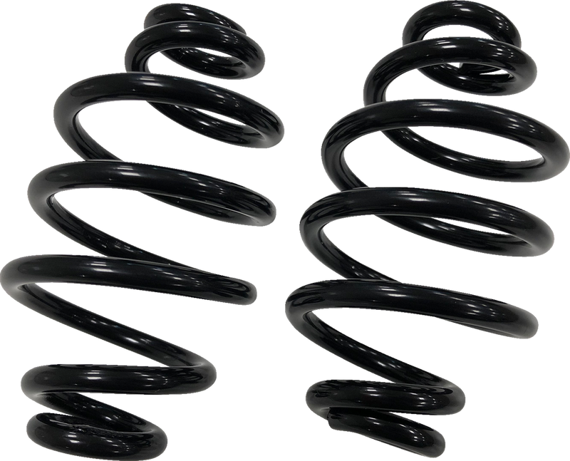DRAG SPECIALTIES Solo Seat Spring Set - Gloss Black - 4"