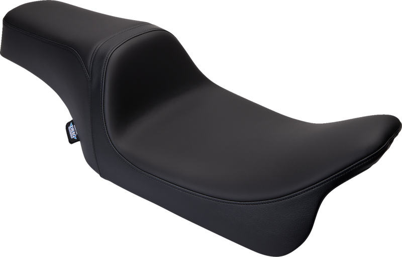 DRAG SPECIALTIES Predator 1-Up Seat - Solar Leather - Black - Smooth - Touring '08-'23