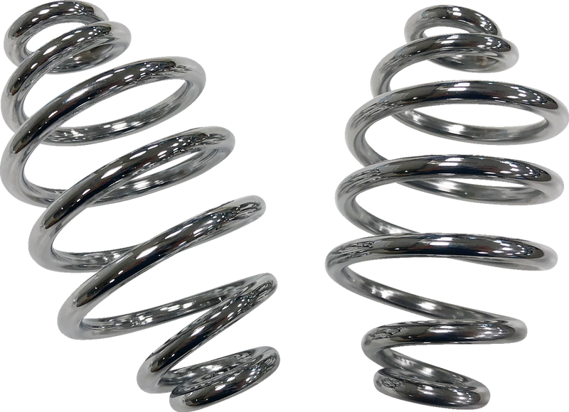 DRAG SPECIALTIES Solo Seat Spring Set - Chrome - 4"