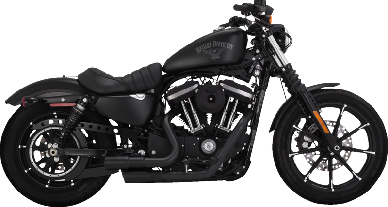 VANCE & HINES Mini Grenades Exhaust System - Matte Black - 2004-2013 SPORTSTER MODELS