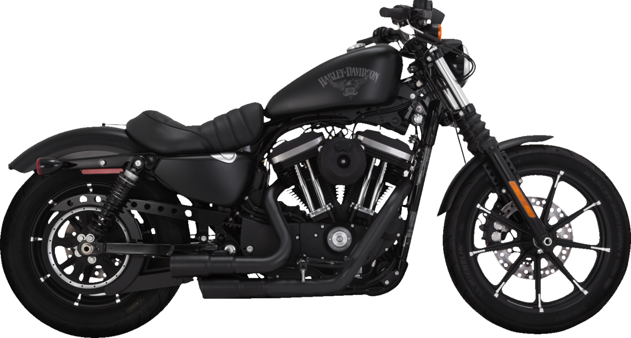 VANCE & HINES Mini Grenades Exhaust System - Matte Black - 2004-2013 SPORTSTER MODELS