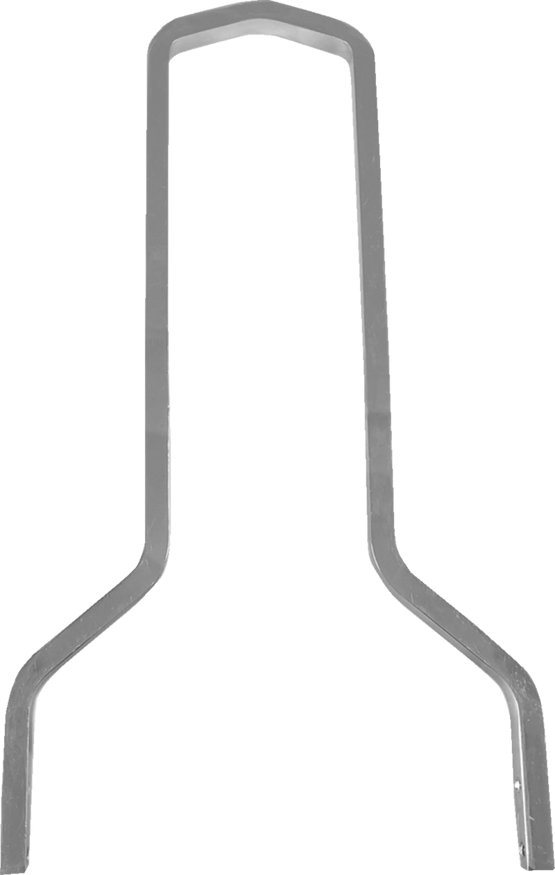DRAG SPECIALTIES Square Sissy Bar - Chrome - 15.5" H x 11" W
