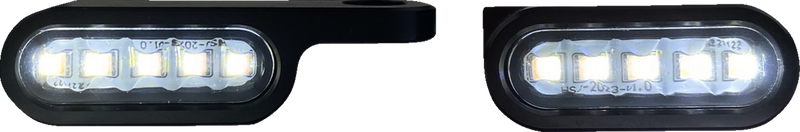 CUSTOM DYNAMICS Flush Mirror Mount Turn Signals - Satin Black - Amber / White