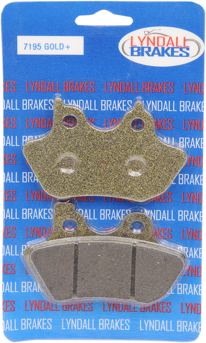 LYNDALL RACING BRAKES LLC Gold-Plus Brake Pads - 2000-2007 Harley-Davidson TOURING, SOFTAIL, SPORTSTER, DYNA MODELS