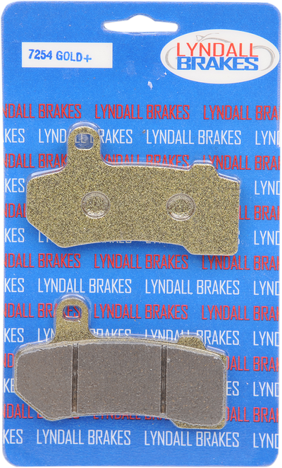 LYNDALL RACING BRAKES LLC Gold-Plus Brake Pads - Harley-Davidson 2006-2021 TOURING, V-ROD MODELS