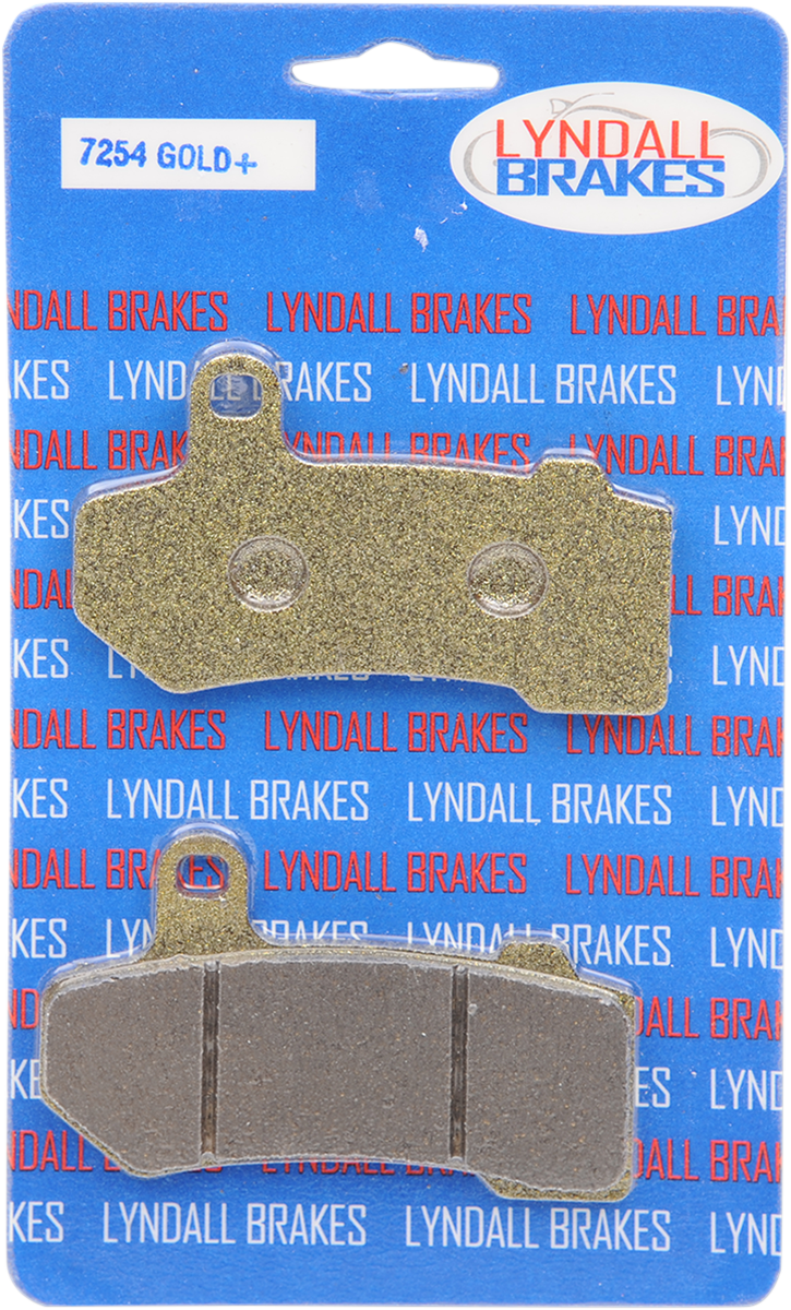 LYNDALL RACING BRAKES LLC Gold-Plus Brake Pads - Harley-Davidson 2006-2021 TOURING, V-ROD MODELS