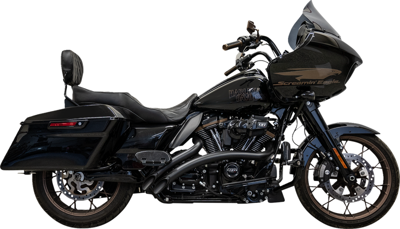 BASSANI XHAUST Sweeper Radial Exhaust System with Heat Shields - Black