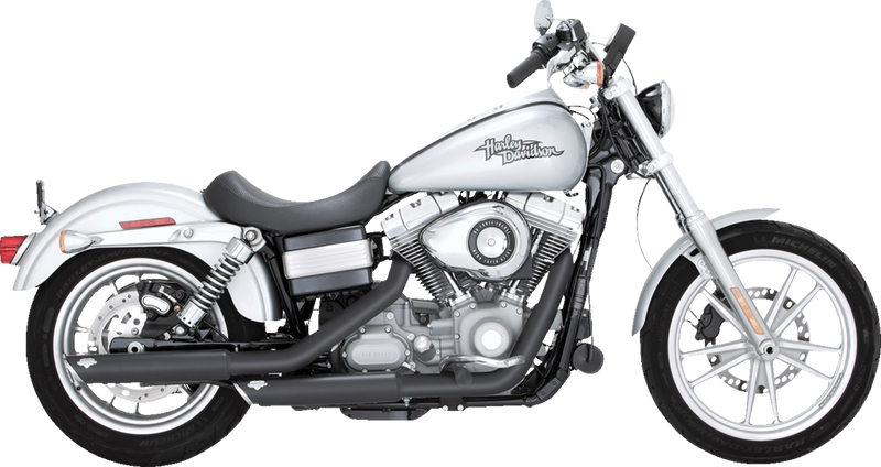 VANCE & HINES 3" Twin Slash Slip-On Muffler - Black - 1991-2009 DYNA MODELS