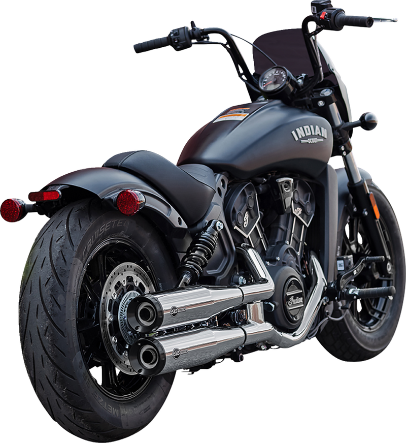 S&S CYCLE Grand National Slip-On Mufflers - Chrome - 50-State