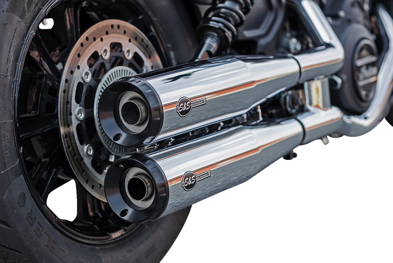 S&S CYCLE Grand National Slip-On Mufflers - Chrome - 50-State