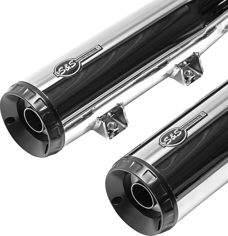 S&S CYCLE Grand National Slip-On Mufflers - Chrome - 50-State