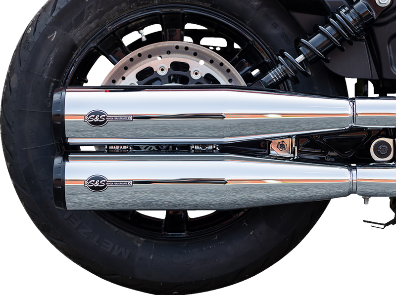 S&S CYCLE Grand National Slip-On Mufflers - Chrome - Race Only