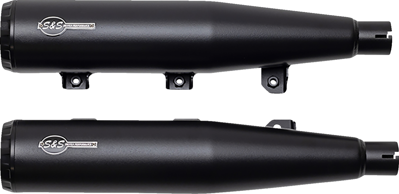 S&S CYCLE Grand National Slip-On Mufflers - Black - Race Only