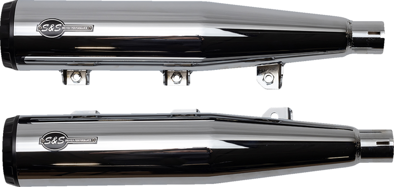 S&S CYCLE Grand National Slip-On Mufflers - Chrome - Race Only