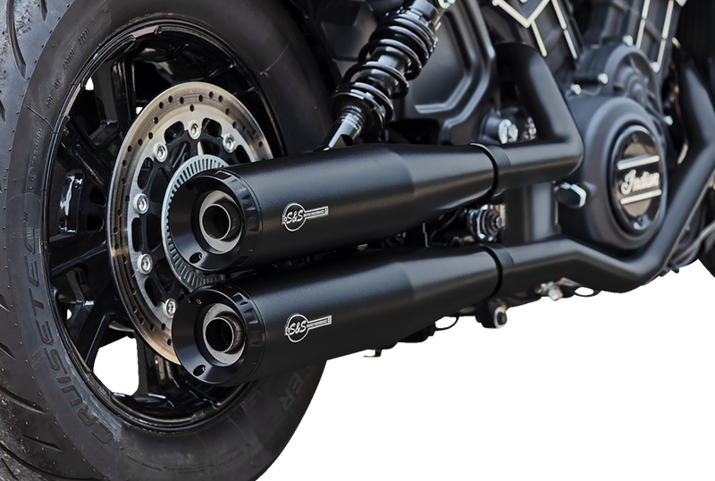 S&S CYCLE Grand National Slip-On Mufflers - Black - 50-State