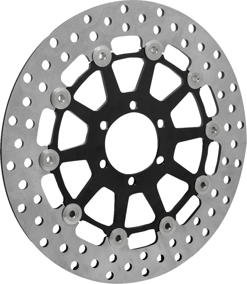 ARLEN NESS Floating Brake Rotor - Front - Black - Indian/Victory