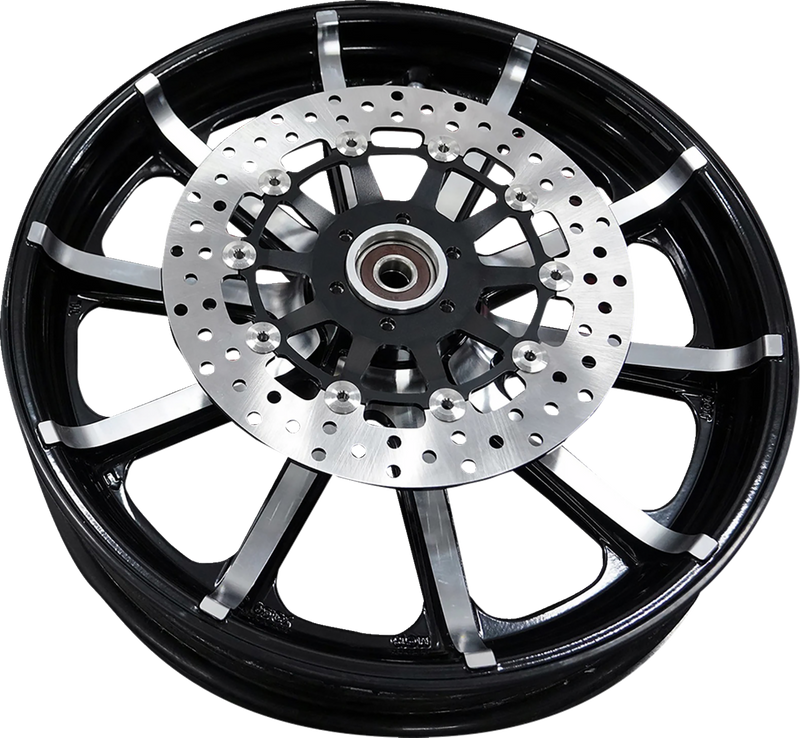 ARLEN NESS Floating Brake Rotor - Front - Black - Indian/Victory