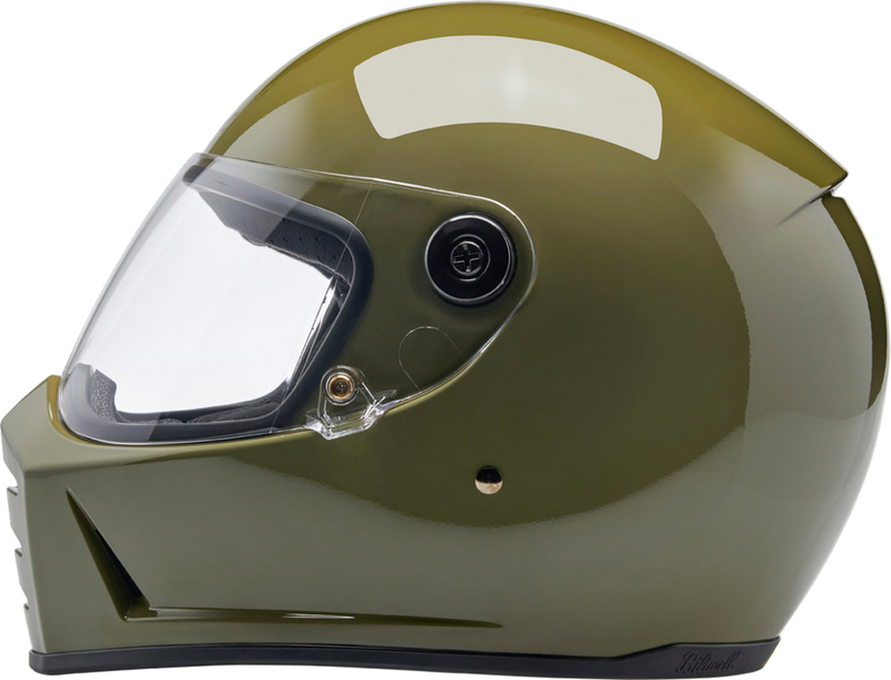 BILTWELL Lane Splitter Helmet - Gloss Olive Green