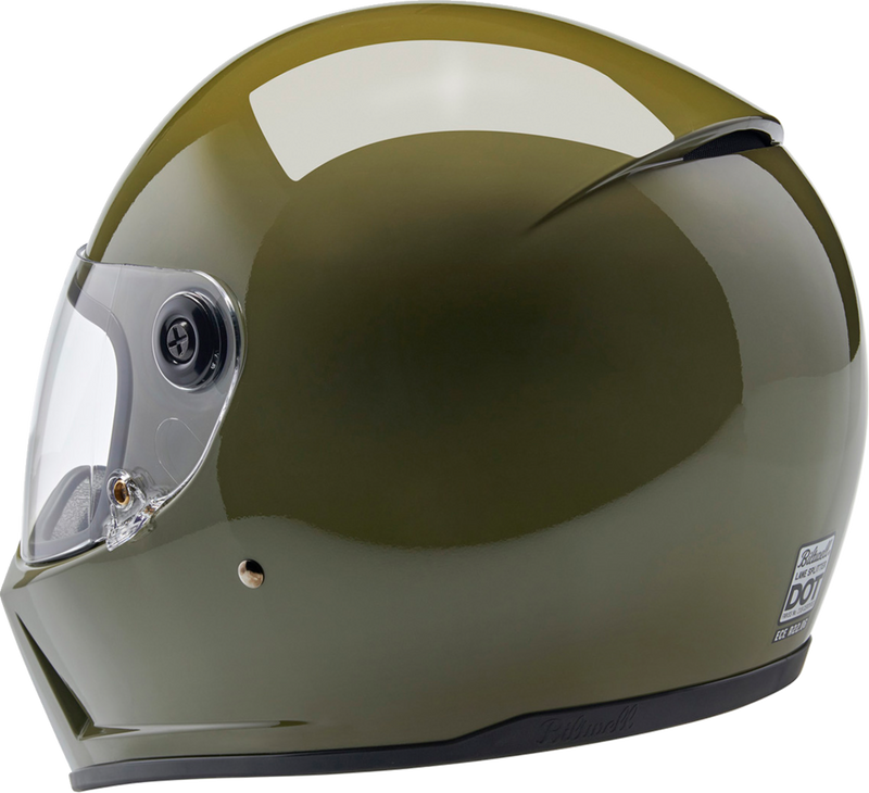 BILTWELL Lane Splitter Helmet - Gloss Olive Green