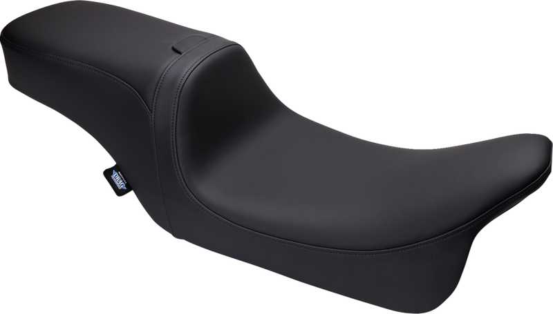 DRAG SPECIALTIES Predator 2-Up Seat - Solar Leather - Smooth - w/ Backrest Receptacle - Touring '08-'23