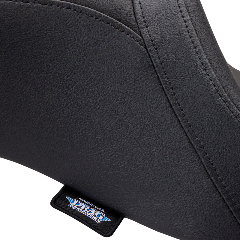 DRAG SPECIALTIES Predator 2-Up Seat - Vinyl - Smooth - w/o Backrest - Touring '08-'23