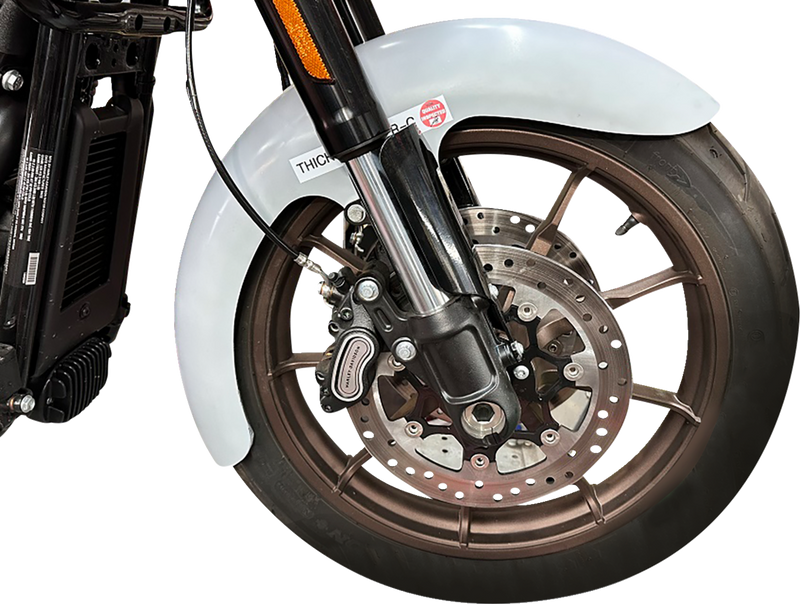 PAUL YAFFE BAGGER NATION Thicky Front Fender - 19" Wheel - With Black Adaptor - M8 Low Rider S/ST THICKY-19-LR-18L-SL